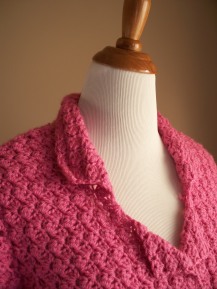 Pink Crochet Women's Jacket Blazer