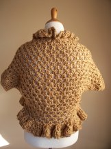 Bronze Brown Crochet Shrug